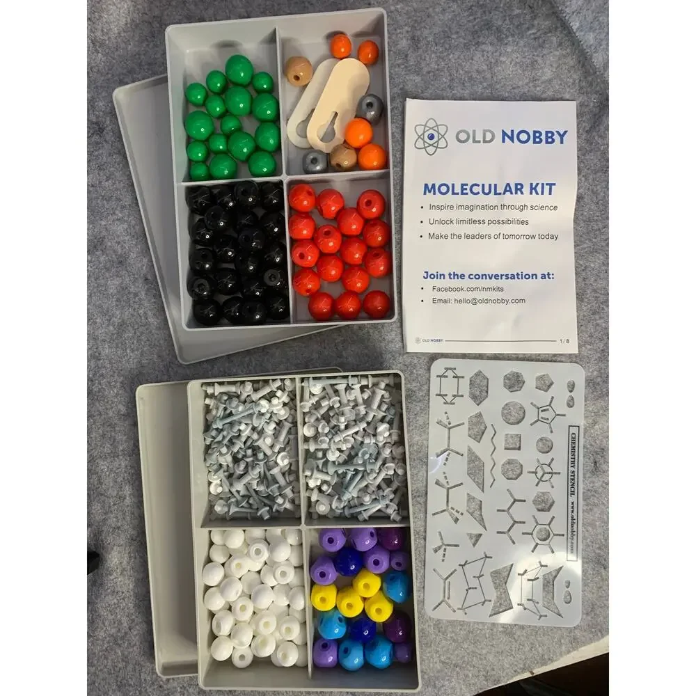 Organic Chemistry Molecular Model Kit, 2 Sets 3D Molecules, Student Science